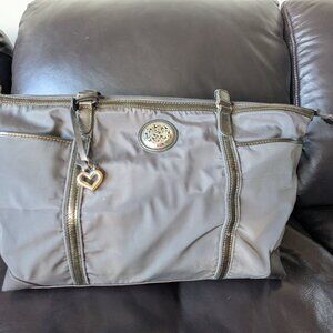 BRIGHTON Gray Nylon STEVIE EVERYWHERE Tote Bag